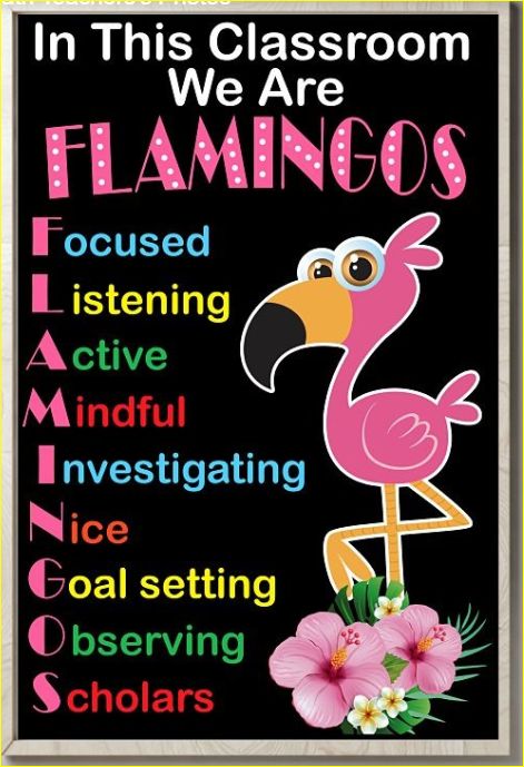 Flamingo Activities, Flamingo Classroom, Pineapple Classroom, Flamingos Quote, Junior Kindergarten, Tropical Classroom, Flamingo Stuff, Classroom Diy, Flamingo Themed Party