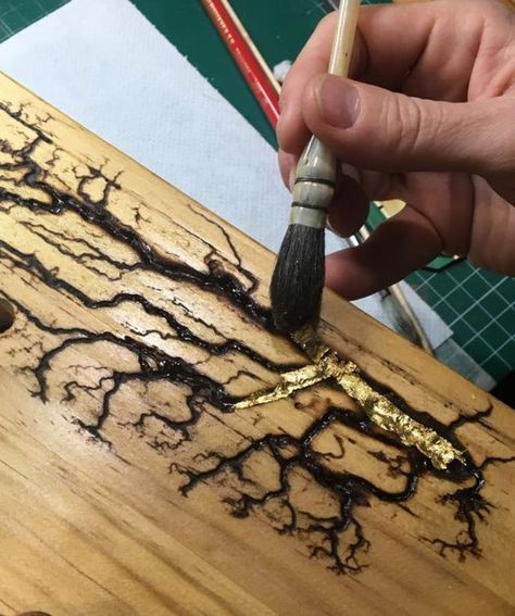 Electrocuted Wood, Electrified Wood, Burning Wood With Electricity, Lichtenberg Wood Burning, Cedar Projects, Wood Burned Gifts, Wood Etching, Article Review, Beginner Wood Burning