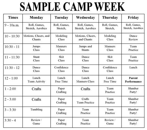 dance camp games | ... following is a brief outline of SOME of the activities in our class Gymnastics Camp Ideas, Cheer Camp Activities, Mini Cheer Camp Ideas, Cheer Camp Ideas, Mini Cheer Camp, Cheer Basics, Cheer Practice Plan, Camp Schedule, Cheerleading Camp