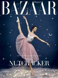 HARPER'S BAZAAR - martha ward Ballet Magazine, Lauren Cuthbertson, Liberty Christmas, Town And Country Magazine, Magazine Titles, Cover Magazine, Christmas Cover, Lulu Frost, Dance Lover