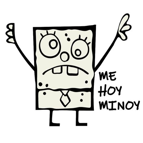 SpongeBob DoodleBob Me Hoy Minoy Sticker. Has anyone seen an eraser? Or a piece of paper. Doodle Bob (antagonist of the SpongeBob series) here and we clearly need to do something about it!. #cartoon #SpongeBob #DoodleBob Doodle Bob Wallpaper, Spongebob Simple Tattoo, Spongebob Tattoo Design, Doodle Bob Painting, Doodlebob Pumpkin, Doodlebob Drawing, Doodlebob Painting, Sponge Bob Doodle, Paper Spongebob