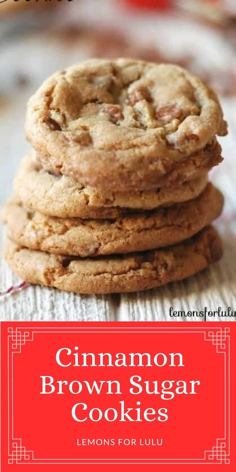 Cinnamon Sugar Cookies Recipe, Cinnamon Chip Recipes, Cinnamon Christmas Cookies, Cookies Snickerdoodle, Cinnamon Cookies Recipes, Snickerdoodle Cookies Easy, Cinnamon Sugar Cookies, Brown Sugar Cookies, Snickerdoodle Cookies