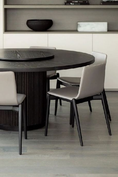 Fluted Pedestal, Circle Dining Table, Round Pedestal Dining, Round Pedestal Dining Table, Round Dining Table Modern, Chairs Design, Round Dining Room Table, Round Kitchen Table, Round Wood Dining Table