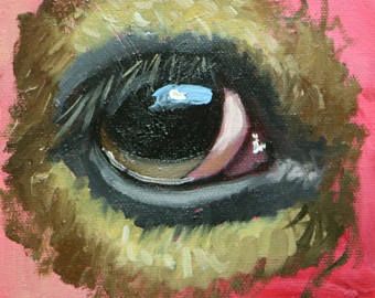 Cow Eye painting 1 6x6 inch original portrait figure oil painting by Roz Cow Eyes Painting, How To Paint Cow Eyes, Cow Eyes Drawing, Painting Statues, Nguni Cows, Eye Pencil Drawing, Cow Eyes, Collage Quilting, Animal Eyes