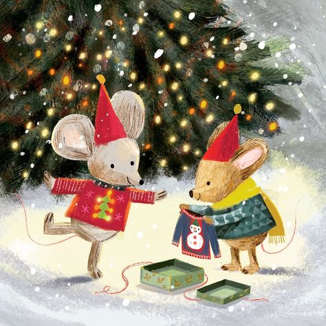 Ag Jatkowska (@agjatkowska) • Instagram photos and videos Maus Illustration, Baby Christmas Card, Stuffed Pumpkin, Christmas Card Illustration, Mouse Illustration, Cute Christmas Wallpaper, Pop Art Wallpaper, Halloween Drawings, Tableau Art