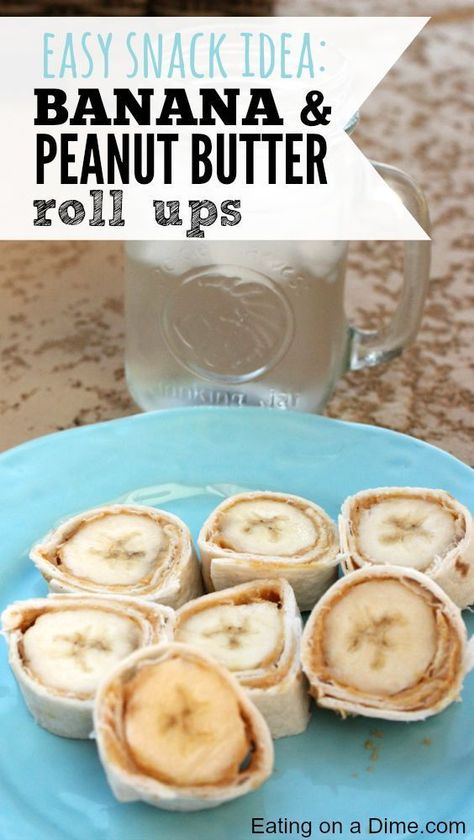 Peanut Butter Roll Ups, School Snacks For Kids, Healthy Bedtime Snacks, Butter Roll, Healthy Afternoon Snacks, Banana Peanut Butter, Healthy Protein Snacks, Snacks Ideas, After School Snack