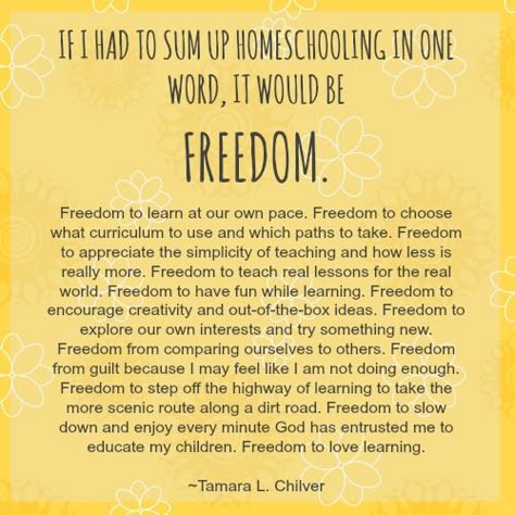 IF I HAD TO SUM UP HOMESCHOOLING IN ONE WORD, IT WOULD BE FREEDOM. #homeschoolquotes Homeschool Inspiration Quotes, Unschooling Quotes, Homeschool Humor, Mompreneur Quotes, Quotes To Encourage, Homeschool Quotes, Homeschool Lesson Plans, Homeschool Education, Homeschool Inspiration