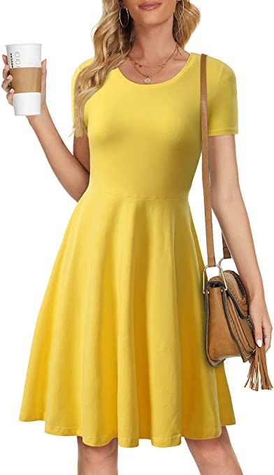 HUHOT Belle Costume for Women Cosplay Fit and Flare Modest Dress for Women Fall Casual Knee Length Midi Dress Yellow at Amazon Women’s Clothing store Adult Belle Costume, Big Bird Costume, Modest Dresses For Women, Belle Costume, Sundresses Women, Midi Skater Dress, Costume For Women, Floral Skater Dress, Yellow Midi Dress