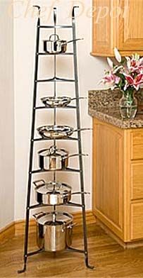 8 Tier Pot Rack Lodge Cast Iron Recipes, Organize Pots And Pans, Log Holder Fireplace, Handmade Fireplace, Cookware Stand, Motif Mandala Crochet, Window Over Sink, Fireplace Wood, Kitchen Table Makeover