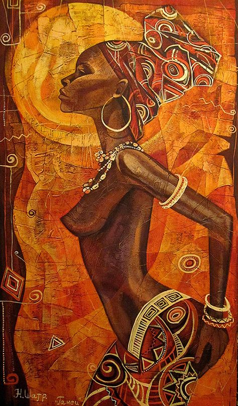 Beautiful Artwork Inspirational, African Queen Painting, African Art Prints, African Artwork Traditional, African Digital Art, Abstract Art African, African Diaspora Art, Black Culture Art Painting, Afrocentric Art Inspiration