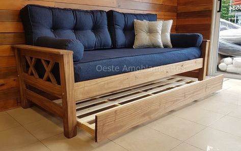 Divan Cama + Carro + Colchon + Funda + 2 Resp + 2 Caramelos | Mercado Libre Divan Cama, Living Ideas, Sofa Design, Outdoor Sofa, Outdoor Furniture, Sofa, Outdoor Decor, Furniture, Home Decor