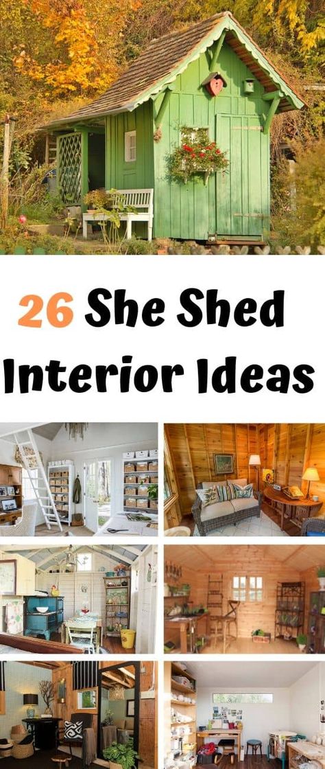 Shed Interior Ideas, Small She Shed, Shed Interior Design Ideas, Shed Homes Interior, She Shed Ideas Interior, She Shed Interior Ideas, She Shed Decorating Ideas, She Shed Interior, Garden Shed Interiors