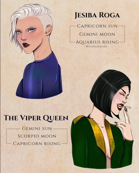 Gemini Sun Scorpio Moon, Capricorn Rising, Aquarius Rising, Scorpio Moon, Crescent City, Book Characters, Crescent, Queen, Fan Art