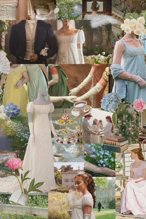 Brigerton Inspired Birthday, Bridgerton Themed Party Outfit, Bridergton Wedding Aesthetic, Brigerton Wedding Theme, Bridgerton Set Design, Regency Garden Party, Bridgerton Birthday Party Outfits, Regency Era Wedding Theme, Regency Themed Party