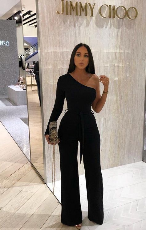 Classy Dinner Outfits, All Black Outfit For Party, Elegantes Party Outfit, Svarta Outfits, Dinner Outfit Classy, Elegante Jumpsuits, Outfits For Dinner, Birthday Dinner Outfit, Elegantes Business Outfit