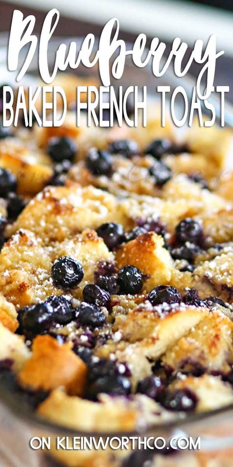 French Toast Recipe Cinnamon, Blueberry French Toast Bake, Overnight French Toast Casserole, French Toast Casserole Easy, Blueberry French Toast Casserole, Easy French Toast Recipe, Baked French Toast, French Toast Casserole Recipes, Easy Breakfast Recipe