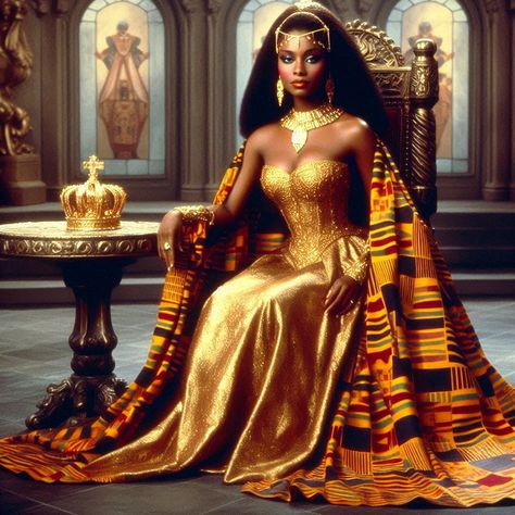 African Women Warriors Goddesses, Egyptian Female Clothing, Coming To America Party Theme Outfits, African Royalty Aesthetic, Egyptian Women Aesthetic, Egyptian Goddess Aesthetic, African Royalty Fashion, African Goddess Art, Black Royalty Aesthetic