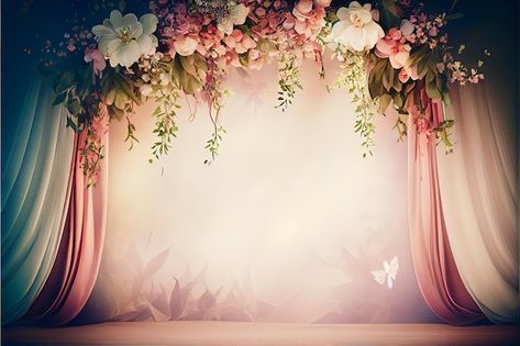 Photo elegant floral wedding backdrop wa... | Premium Photo #Freepik #photo #rose-wallpaper #rose-garden #floral-art #garden-pattern Floral Background Hd, Floral Wedding Backdrop, Wedding Banner Design, Wedding Photo Background, Backdrop Wallpaper, Birthday Background Design, Elegant Floral Wedding, Wedding Background Images, Fun Wedding Decor