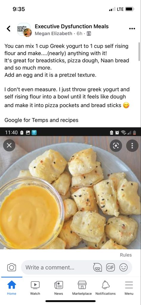 Low Spoons Meals, Low Spoon Meals, Executive Dysfunction Meals, Executive Dysfunction, Pizza Pockets, Naan Bread, Self Rising Flour, Breadsticks, Vegetarian Recipes Easy