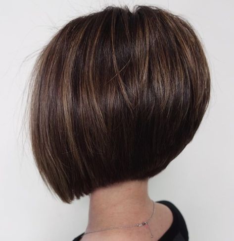 50 Brand New Short Bob Haircuts and Hairstyles for 2020 - Hair Adviser Volumizing Layers, Kort Bob, Κούρεμα Bob, Inverted Bob Hairstyles, Brunette Bob, Stacked Bob, Hairstyles 2024, Short Brown Hair, Short Hairstyles For Thick Hair