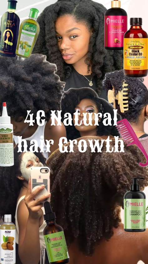 Hairgrowth Natural Hair 4c, Best Oils For 4c Hair Growth, 4c Hair Growth Oil, 4c Natural Hair Care Products, How To Care For 4c Natural Hair, 4c Hair Tips For Growth, Black Hair Products For Growth, Hair Growth Oils For Natural Hair 4c, 4c Growth Tips