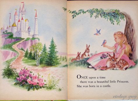 Princess Illustration, Princess Book, Princess Stories, Story Books Illustrations, Fairy Tale Books, Vintage Princess, Fairy Book, A Present, Fairytale Art