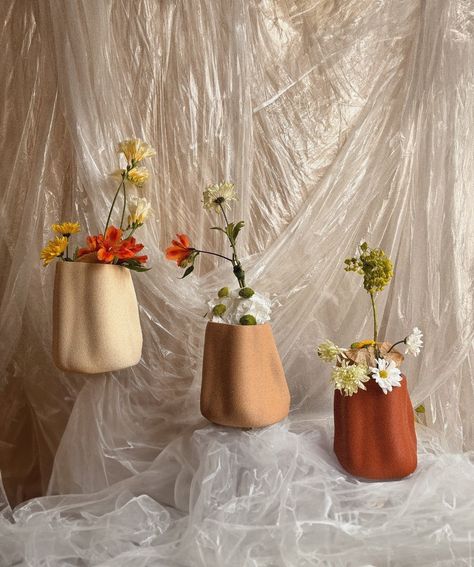 Amanitas Garden Wide vases ~ this was such a fun photoshoot. Looking forward to new vases to create flowers compositions for 👀 #freshflowers #flowerarrangement #organicshapes #vases #3dprinting #productdesign #homedecor Wide Vase, Textured Vase, Fun Photoshoot, Vases And Vessels, Large Vase, Life Cycle, Carbon Footprint, Life Cycles, Organic Shapes