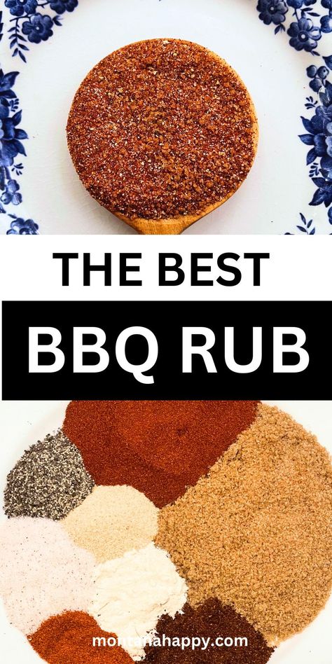 The Best BBQ Rub Recipe * Seasoning Mix | Montana Happy Butter Salmon Recipes, Best Bbq Rub Recipe, Cajun Honey Butter Salmon, Homemade Bbq Rub, Honey Butter Salmon, Pantry Must Haves, Bbq Chicken Rub, Barbecue Dry Rub, Chicken Rub Recipes