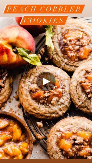 12K views · 1.7K reactions | Peach Cobbler Cookies - thick & chewy cinnamon cookies, peach cobbler filling, brown sugar streusel & a vanilla glaze 🥹🍑

Google“blue bowl peach cookies“ or tap the 🔗 in my profile @bluebowlrecipes for the recipe — https://bluebowlrecipes.com/peach-cobbler-cookies/

#peaches #cookiegram #cookielove #bakingfun #reelofinstagram #summerrecipes | Stephanie Simmons | Alan Silvestri · Amas Veritas Peach Cobbler Filling, Peach Cobbler Cookies, Cobbler Cookies, Amas Veritas, Stephanie Simmons, Peach Filling, Spiced Cookies, Southern Peach Cobbler, Peach Cookies