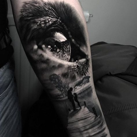 Realistic Eye Tattoo, Realistisches Tattoo, Hyper Realistic Tattoo, Realistic Tattoo Sleeve, Tattoo Trend, Tattoo Zeichnungen, Wallpaper Retro, Realistic Tattoo, Realistic Eye