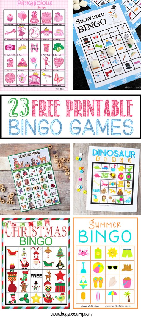 Summer Bingo, Bingo Games For Kids, Senior Exercises, Printable Bingo Games, Geek House, Free Games For Kids, Free Printable Games, Christmas Bingo, Bingo Cards Printable