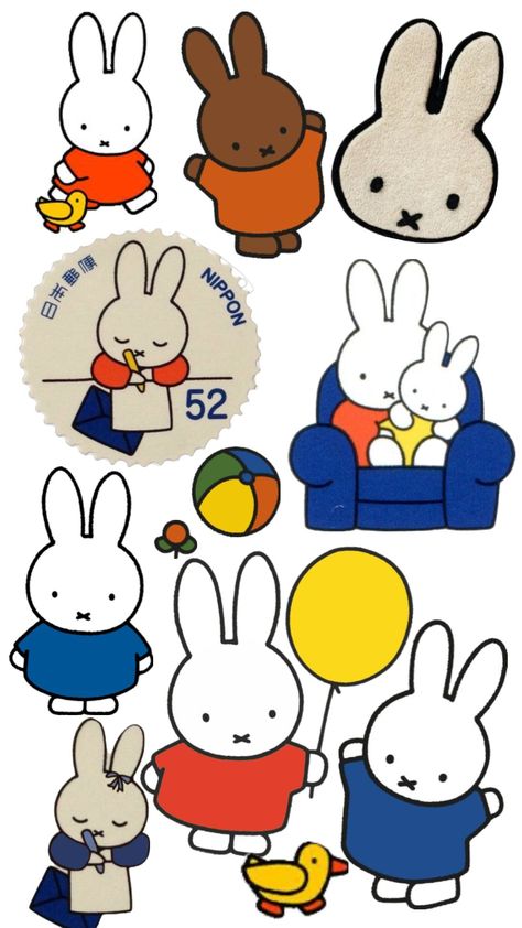 #miffy Miffy Sticker, Aesthetic Computer Wallpaper, Aesthetic Computer, Wallpaper Homescreen, Collage Book, Iphone Homescreen, Hello Kit, Iphone Homescreen Wallpaper, Bullet Journal Design Ideas