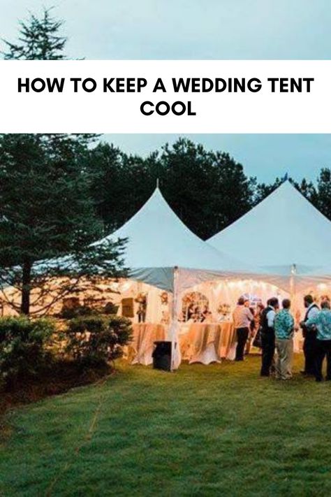 Outdoor weddings are beautiful, but there’s definitely an element of danger. Either the weather is gorgeous and exactly what everyone was hoping for, or the exact opposite. And temperature plays an important role in that success, too. Knowing how to keep a wedding tent cool when the heat is oppressively warm is vital. Wedding Tents, Ventilation Fans, Going To Rain, Event Tent, Wedding Tent, Outdoor Weddings, Party Tent, Tent Wedding, Backyard Party