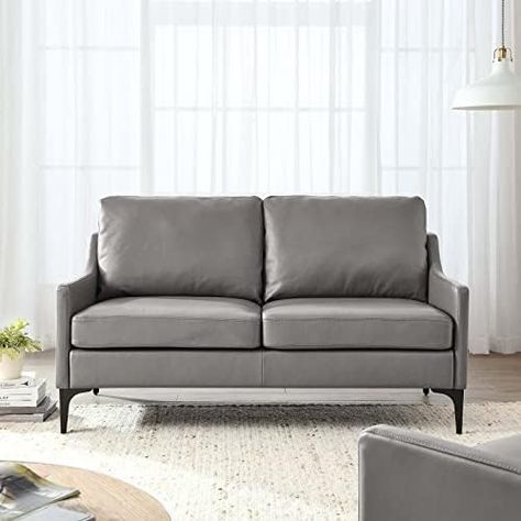 Living Room Loveseat, Mid Century Modern Loveseat, Living Room Family, Rising Above, Modern Loveseat, Couch And Loveseat, Leather Loveseat, Modway Furniture, Home Decor Store