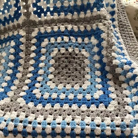 Beautiful new, handmade crocheted blue, grey and white granny square blanket now available. Check out the link below. ⬇️⬇️⬇️⬇️ https://littletrexcreations.etsy.com/listing/1773653130 https://www.ebay.co.uk/itm/375626248070?mkcid=16&mkevt=1&mkrid=711-127632-2357-0&ssspo=ccuqf5s7ssc&sssrc=0&ssuid=ccuqf5s7ssc&var=&widget_ver=artemis&media=COPY #craftersofinstagram #madeinnorthernireland #crocheting #crochetaddict #madeincodown #craftersgonnacraft #crochetersofinstagram #codowncraft #madei... Crochet Granny Square Blanket Free Pattern, Blue Granny Square Blanket, White Granny Square Blanket, White Granny Square, Crochet Granny Square Blanket, Crochet Granny Square, Granny Square Blanket, Square Blanket, Crochet Granny