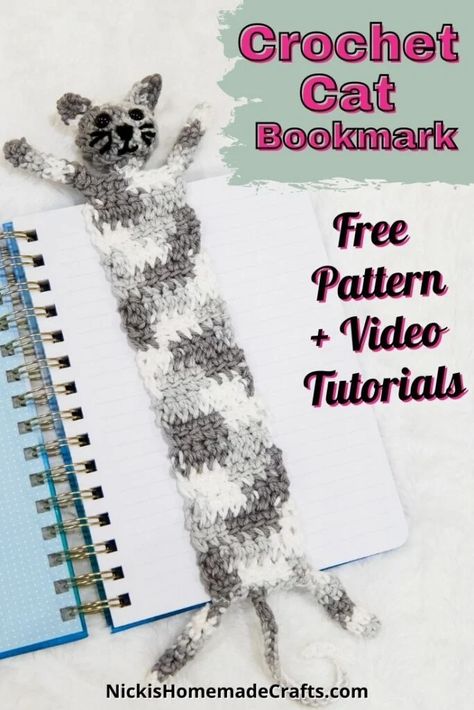 Crochet Cat Bookmarks Free Patterns, Pet Crochet Patterns Free, Free Bookmark Crochet Patterns, Crochet Bookmarks Free Patterns Book Markers, Crochet Bookmarks Free Patterns Easy, Crochet Book Markers, Crocheted Bookmarks, Bookmarks Crochet, Crochet Bookmarks Free Patterns