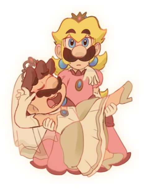 Princess Luigi, Mario Drawing, Mario Comics, Mario Funny, Mario Memes, Mario And Princess Peach, Mario Fan Art, Mario Stuff, Super Mario And Luigi