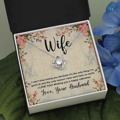 To My Wife I can't stop loving you, To My Wife Necklace, Birthday Gift for Wife, Romantic Gift for Wife, Necklace for Wife, Gift for Wife Birthday, Valentine Gift Check more at https://familyloves.com/products/to-my-wife-i-cant-stop-loving-you-to-my-wife-necklace-birthday-gift-for-wife-romantic-gift-for-wife-necklace-for-wife-gift-for-wife-birthday-valentine-gift/ Gift For Wife Birthday, Birthday Hug, Romantic Gifts For Wife, Cant Stop Loving You, Work Wife, Wife Necklace, After Marriage, To My Wife, Loving You