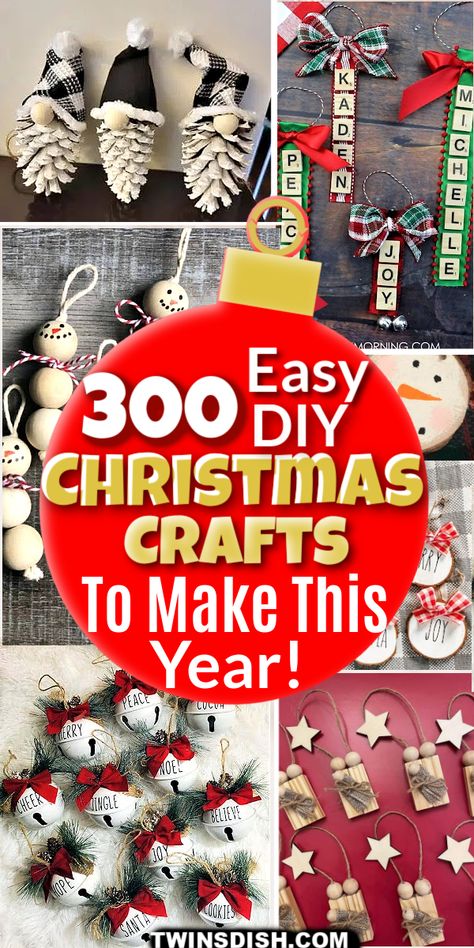 Xmas Decs Ideas, Christmas Ideas For Craft Shows, Easy Christmas Bazaar Crafts To Make, Christmas Ideas To Make And Sell, Diy Christmas Gifts Train, Craft Idea For Christmas, All Things Christmas Craft Ideas, Holiday Crafting Ideas, Handmade Holiday Decor