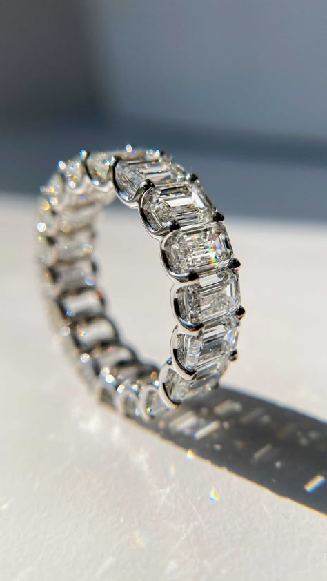 Emerald Cut Band Ring, Emerald Cut Band, Emerald Diamond Band, Emerald Cut Wedding Band, Emerald Cut Diamond Eternity Band, Emerald Cut Eternity Band, Emerald Eternity Band, Emerald Wedding Band, Wedding Diamond