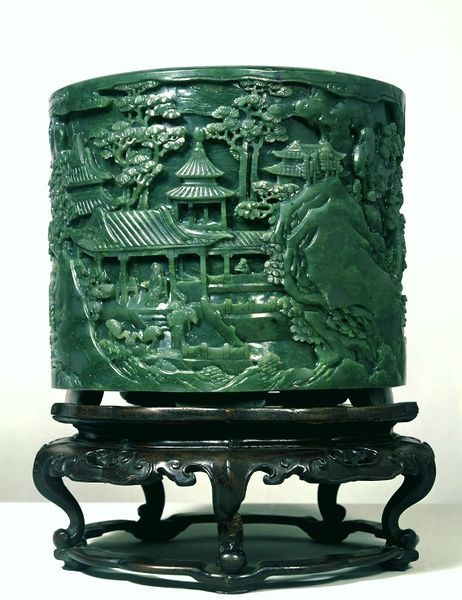 Rocky Landscape, Asian Sculptures, Eclectic Aesthetic, Temple Jar, Art Asiatique, Chinese Jade, Nature Artwork, Nephrite Jade, Stone Sculpture