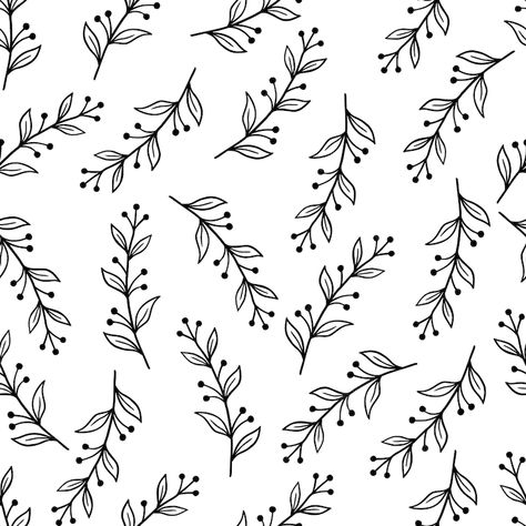 Premium Vector | Hand drawn leaf seamless pattern doodle simple froral style leaf background vector illustration Cute Simple Patterns, Leaf Design Pattern, Leaf Doodles, Doodle Simple, Leaf Pattern Design, Pattern Doodle, Leaves Sketch, Leaves Doodle, Pen Work