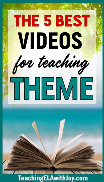 These best 5 videos for teaching theme will be great additions to your ELA lesson plans for middle school or high school. Theme is a literary element students need practice with, so click to view these helpful visual aids for learning. #teachingtheme #middleschoolela #secondaryela #elalessonvideos Teaching Theme, Teaching Figurative Language, 7th Grade Ela, Teaching Themes, 6th Grade Reading, Teaching 5th Grade, 8th Grade Ela, Middle School Language Arts, High School Ela