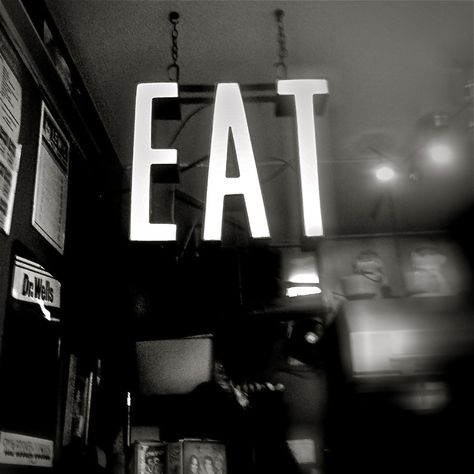 eat Black And White Fine Art, Sign Photography, Black And White Photo Wall, Cooking Advice, White Food, Wall Art Black And White, Wall Art Black, Art Black And White, Black And White Aesthetic