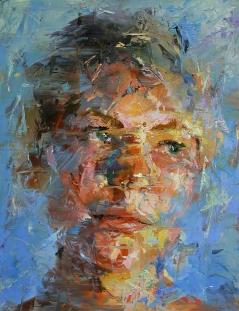 What is the broken color technique and how to use it? | The Art And Beyond Paul Wright, Golden Art, Portraiture Painting, Art Stand, 수채화 그림, Golden Light, Colorful Portrait, A Level Art, Abstract Portrait