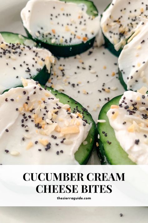 Cucumber Cream Cheese, Cream Cheese Bites, Healthy Snacks To Make, Snacks To Make, Cucumber Recipes, Cheese Bites, Healthy Snacks Easy, Lunch Snacks, Grocery List