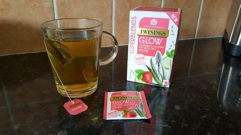 Twinings Glow Tea Twinings Tea, Pint Glass, Beer Glasses, Beer, England, Tea, Tableware, Health, Glass