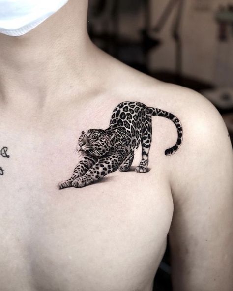 Leopard Tattoo Ideas, Arm Cover Up Tattoos, Leopard Print Tattoos, Leopard Tattoo, Colour Tattoo For Women, Jaguar Tattoo, Mystical Tattoos, Leopard Tattoos, Full Tattoo