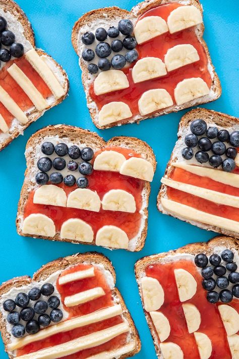 Lunch Meal Plan, 4th Of July Recipes, Recipes For A Crowd, Patriotic Food, Summer Salads With Fruit, Kids Help, July Recipes, Raspberry Preserves, Fourth Of July Food