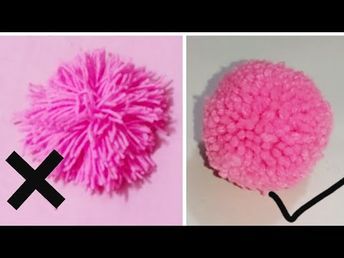 How To Make Wool Pom Poms, Wool Pompoms Diy How To Make, Wool Balls Diy, How To Make Wool Balls, How To Make Pompoms With Wool, Pom Pom How To Make, Diy Pompoms Yarn, Wool Decoration Ideas, How To Make Pom Poms With Wool